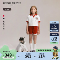 TEENIE WEENIE Kids小熊童装24春夏女童休闲舒适毛巾布套装 红色 140cm