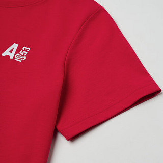 AIGLE【龙年系列】艾高短袖T恤24春夏SILVADUR抗菌速干户外女 红色 AS963 XXL