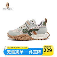 暇步士(Hush Puppies)童鞋儿童运动鞋网面透气阿甘鞋中大童软底跑步休闲女童鞋子 绿色 33码 适合脚长15cm