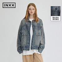 INXX 英克斯 ALLPICK 复古做旧牛仔外套男女同款美式加绒夹克潮