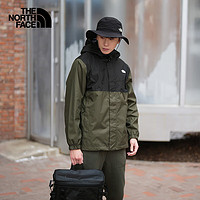 THE NORTH FACE 北面 单层冲锋衣男户外运动外套防水透汽24春季8AUN BQW/绿色 L/175