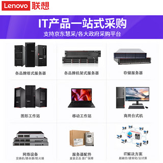 联想(ThinkServer) T100C 塔式服务器主机 商用办公台式机电脑 i5-10400 64G丨2x4T企业丨RAID1 i5-10400/64G/2x4T企业/RAID1