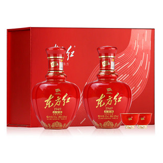 剑南春 东方红1949礼盒52度125ml*2瓶浓香型白