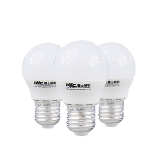 NVC/雷士照明led灯泡E27螺口光源家用节能球泡高亮光源5瓦球泡灯