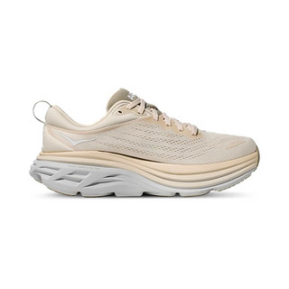 HOKA ONE ONE 男女款 Bondi 8邦代8轻便缓震慢跑鞋运动鞋 1127953男宽版OKB-燕麦白/麦青色 8