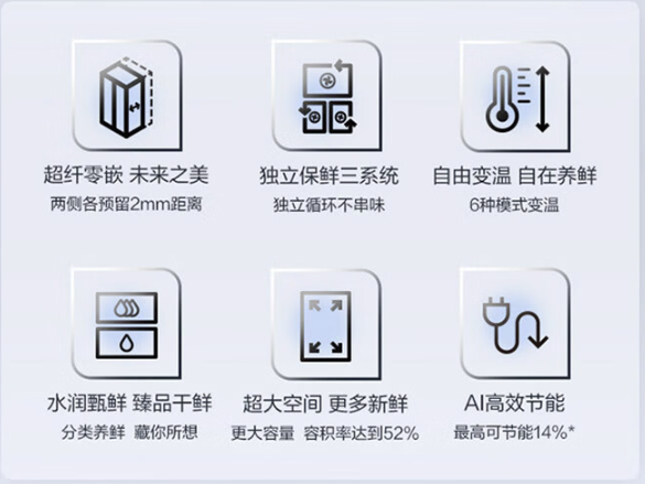 SAMSUNG 三星 RF50DG513101SC  嵌入式十字对开门冰箱 皎月白 501升