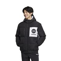 adidas NEO U VBE JKT 连帽时尚休闲运动保暖男式羽绒服