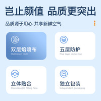 WORK沃克KN95成人防护罩一次性3D立体口罩工厂店