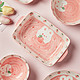 墨色 可爱陶瓷米饭碗家用2023新款吃饭碗草莓兔子小碗盘子5英寸餐具