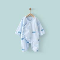 Tongtai 童泰 四季款婴儿衣服0-6月新生儿偏开蝴蝶衣男女宝宝闭裆连体哈衣