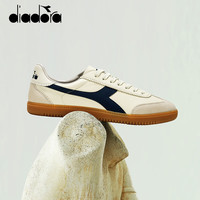 diadora 24春Saunter OG款复古百搭牛皮革休闲鞋德训鞋 米/蓝N5412 37