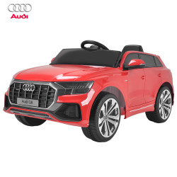 smartbebe圣贝儿儿童电动汽车四轮奥迪q8越野玩具可坐人摇摆汽车童车