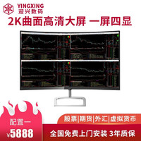 yingxing 迎兴 intel I9 12900K 一屏多显多屏四六屏电脑炒股票专用证券期货外汇金融电脑全套包安装 配置一