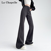 La Chapelle 休闲裤2024春季薄款高腰休闲气质百搭抽绳款微喇裤女