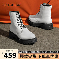 SKECHERS 斯凯奇 女子雪地靴缓震舒适黑色休闲鞋马丁靴167557