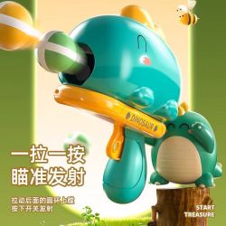 童溢儿童玩具男孩1恐龙球球枪粘粘球飞镖弹射投掷女孩手动12发球靶心