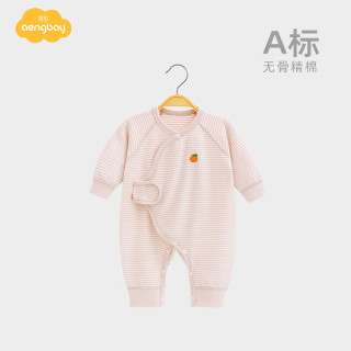 Aengbay昂贝 新生儿婴儿衣服和尚服贴身打底衣宝宝睡衣连体衣打底春秋衣