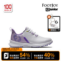 FootJoy高尔夫球鞋儿童24FEATURES轻量舒适FJ青少年高尔夫球鞋 白色/紫色 32.5