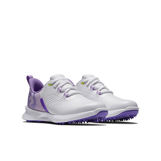 FOOTJOY 高尔夫球鞋儿童24FEATURES轻量舒适FJ青少年高尔夫球鞋 白色/紫色 34