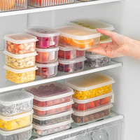 家の物语（KATEI STORY）水果盒小外带春游儿童保鲜食品级抗菌便当野餐盒 200ml【PP5食品级】水果盒6个装