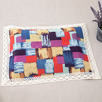 巧林儿笔记本防尘罩笔记本盖布电脑罩电脑盖巾打印机万能盖布键盘盖布 彩方格复古图案 17寸以内通用(买二送一件)