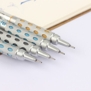 派通 pentel 全金属 自动铅笔 PG1000 绘图活动铅笔 0.5mm PG1015银杆 灰色 1支