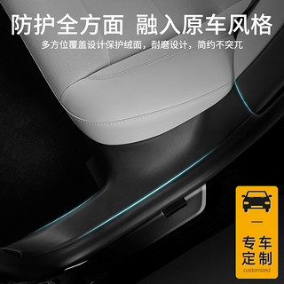 3W适用特斯拉焕Model3挡泥板门槛条踏板防踩TPE后备箱保护 焕新Model3前后门槛条