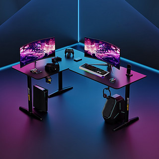 andaseaT安德斯特电脑桌游戏桌台式家用书桌子 未来战士L型转角桌1.4米 1.4米逐风战士电脑桌