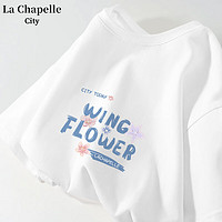 La Chapelle City 拉夏贝尔 女士纯棉短袖t恤
