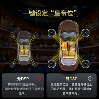 航睿汽车dsp音频处理器31段EQ功放蓝牙低音炮无损音响喇叭 P46E DSP+远程调音