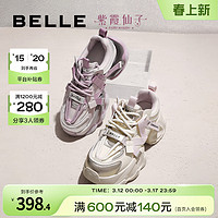 BeLLE 百丽 厚底老爹鞋女鞋子2024春季运动休闲鞋B1743AM4预