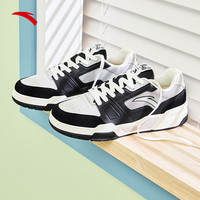 ANTA安踏烈焰5丨板鞋男鞋2024春季潮流休闲鞋厚底增高运动板鞋男112428081 基础黑/夜雾灰-3 39