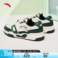 ANTA安踏烈焰5丨王一博同款板鞋男鞋潮流休闲鞋厚底增高运动板鞋112428081 白垩色/墨藻绿-5 43