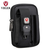 帷格（VIIGER） 手机腰包男工地 穿皮带竖款帆布 运动多功能7英寸小挂包6.7/6.8 中号加大款-内高约17cm