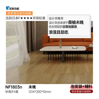 圣象（Power Dekor）强化复合地板F4星抗菌环保耐磨客厅卧室家用地暖 NF1803n包安装送辅料