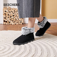 SKECHERS 斯凯奇 女时尚雪地靴167627 黑色/BLK 35