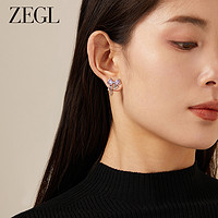 ZENGLIU ZEGL蝴蝶结流苏耳环女小众设计轻奢高级感耳钉2024年新款银针耳饰