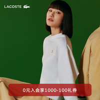 法国拉科斯特 LACOSTE女装 2024新款纯色宽松休闲短款套头卫衣SF5614 