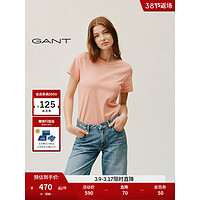 GANT甘特2024春季女士纯色圆领短袖T恤4200827 624桃红色 XL