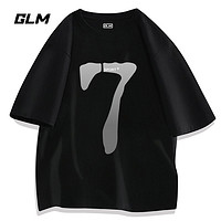 GLM 森马集团品牌GLM纯棉短袖t恤男夏季港风ins潮牌宽松百搭半袖体恤