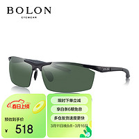 BOLON 暴龙 男款偏光太阳镜 BL2282A09 镜框砂黑/镜片绿色