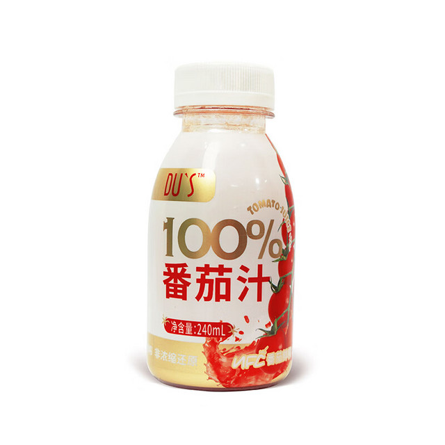 DU'S 杜氏番茄汁 NFC原榨红番茄240ml/瓶