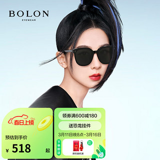 BOLON 暴龙 眼镜女猫眼太阳镜杨幂同款偏光墨镜潮BL3082 C10