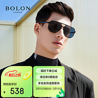 BOLON 暴龙 眼镜超薄大框飞行员偏光太阳镜开车防晒墨镜男 BL8105C10 C10-蓝灰色(偏光)