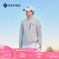 Rapido雳霹道2024年春夏男士GOLF夹克休闲运动外套夹克CN4239Z23 浅灰色 180/96A