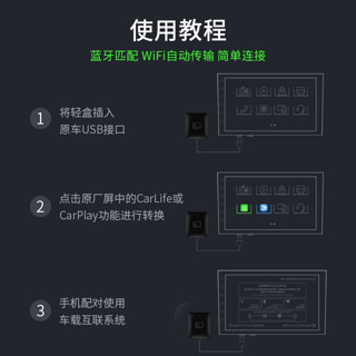 耘电车联适用于无线苹果CarPlay华为hicar荣耀vivo小米oppo车载互联盒子 QH3012十合一4+64G【GPS+4G版】 车机通用USB口