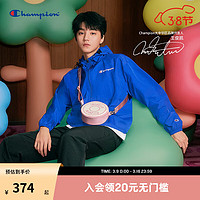 Champion【王俊凯同款】冠军外套2024春季潮牌美式夹克 蓝色2 XL