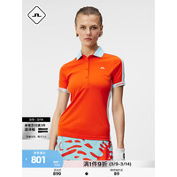 金林德伯格(J.Lindeberg)GOLF运动四面弹力吸湿透气速干POLO52423Z007 L2B橘色 170/88A(L)