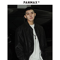 潘·麦克斯（PANMAX）Panmax潮牌大码男装无性别复古风宽松休闲外套皮衣男YL-PY0805 黄色 6XL