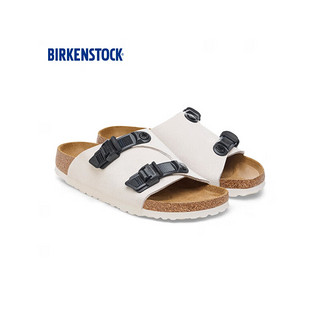 BIRKENSTOCK牛皮绒面革男女款当季时尚双扣拖鞋Zurich系列 白色/复古白窄版1026788 43